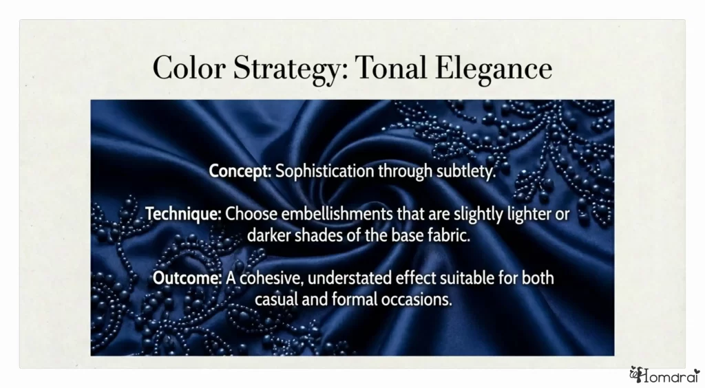 Tonal elegance and monochromatic color strategies.